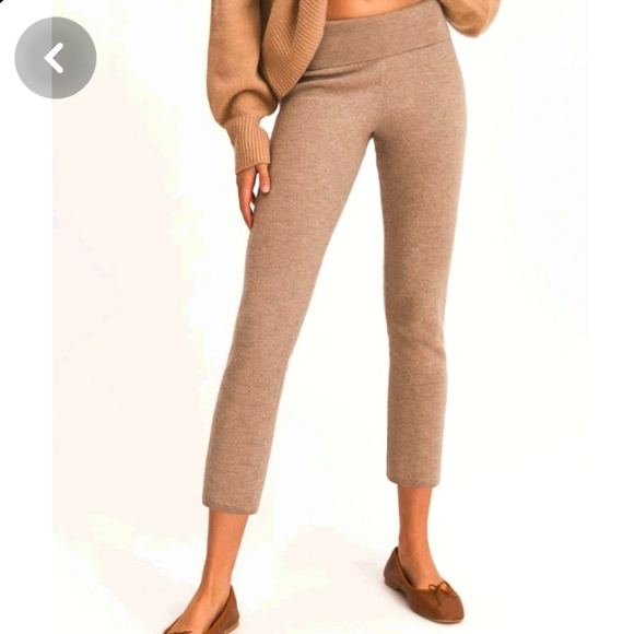 Something Navy Hakama Wool Blend Cigarette Trousers In CM-Camel NWT Size Med - Picture 11 of 16